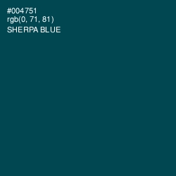 #004751 - Sherpa Blue Color Image